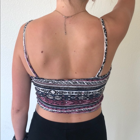 Patterned crop top - Picture 2 of 2